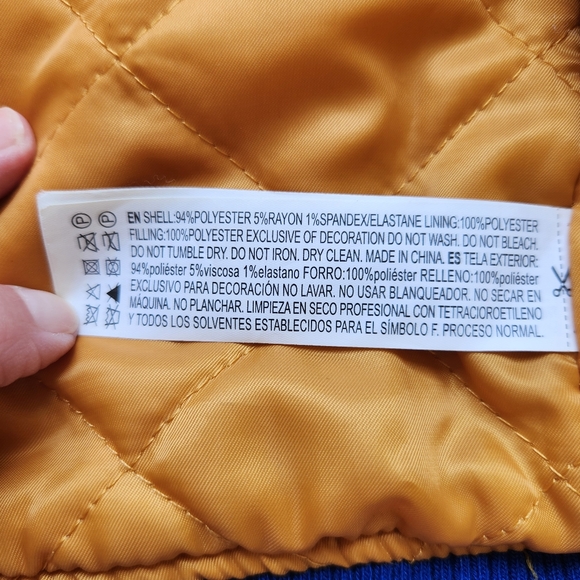 Varsity Jacket Mickey Mouse Disney X Forever 21 Patches Quilted Sporty Cute S - Picture 12 of 17